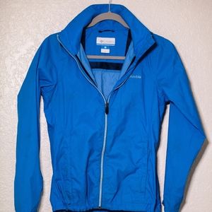 Columbia Sports wear XS cobalt blue windbreaker
